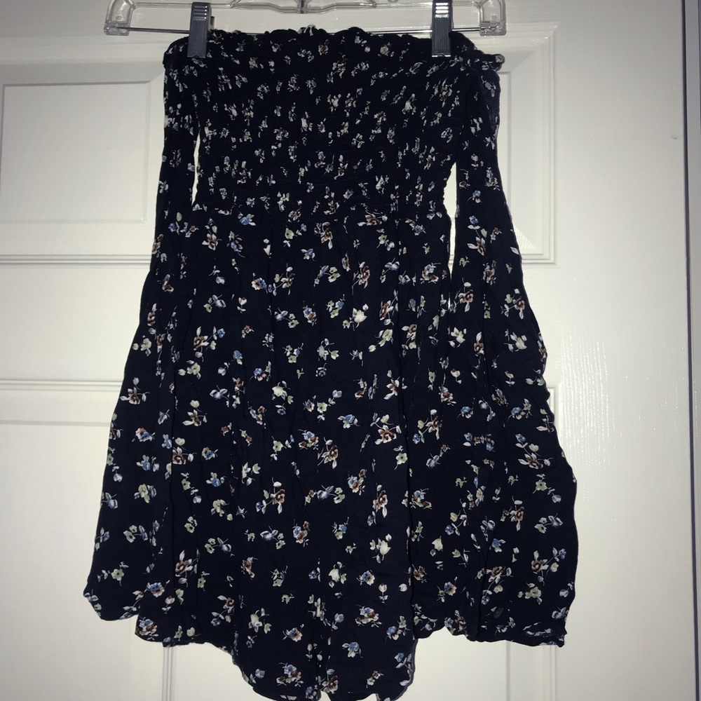 Floral Romper w/ bell sleeves